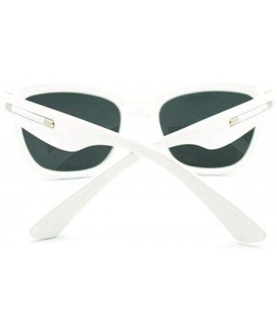 Square Cateye Sunglasses Womens Chic Modern Fashion Shades - White - CB11E9RWKCD $8.37 Square