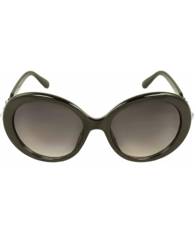 SF6865 Urban Oval Fashion Sunglasses - Black - C711DN2BQ39 $5.39 Oval