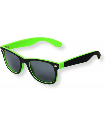 Unisex Iconic RUBBERIZED UNISEX SQUARE POLARIZED SUNGLASSES (ICON) - Green / Black - CX18693CIT7 $8.82 Sport