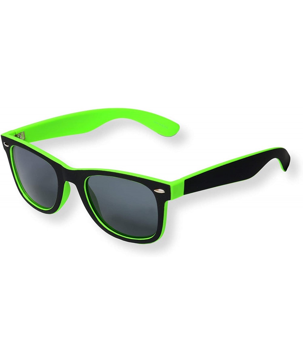 Unisex Iconic RUBBERIZED UNISEX SQUARE POLARIZED SUNGLASSES (ICON) - Green / Black - CX18693CIT7 $8.82 Sport