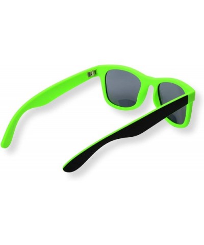 Unisex Iconic RUBBERIZED UNISEX SQUARE POLARIZED SUNGLASSES (ICON) - Green / Black - CX18693CIT7 $8.82 Sport