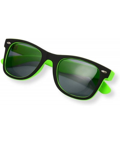 Unisex Iconic RUBBERIZED UNISEX SQUARE POLARIZED SUNGLASSES (ICON) - Green / Black - CX18693CIT7 $8.82 Sport