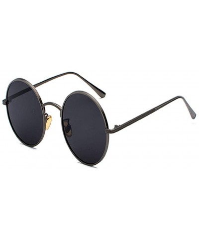 Men's Sunglasses Fashion Round Eyeglasses Metal Frame Women Driving Sun Glasses UV400 Protection Eyewear - C818X55OAIL $16.98...