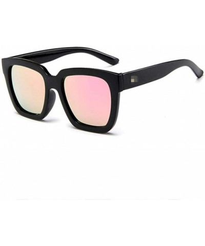 Polarized Sunglasses For Women - Mirrored Lens Fashion Goggle Eyewear - Pink - CI18Q29QUY3 $6.07 Goggle