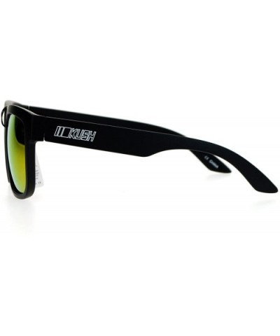 Mirrored Color Mirror Lens Horned Horn Rim Sport Sunglasses - Purple - CD12EO5PH33 $5.66 Wayfarer