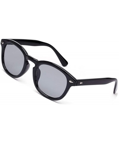 Vintage Johnny Depp Round Sunglasses Tint Lens Nerd Colorful Eyewear See Through Film Tony stark Glasses - 5 - CE18AK6DEHS $8...