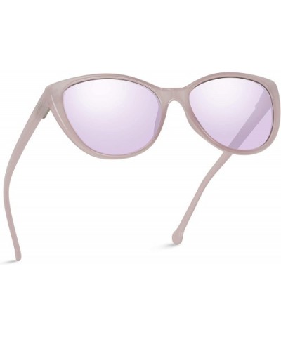 Women Polarized Classic Elegant Fashion Designer Oversize Cat Eye Sunglasses - Purple / Midnight Mirror Purple - C418YGICON8 ...