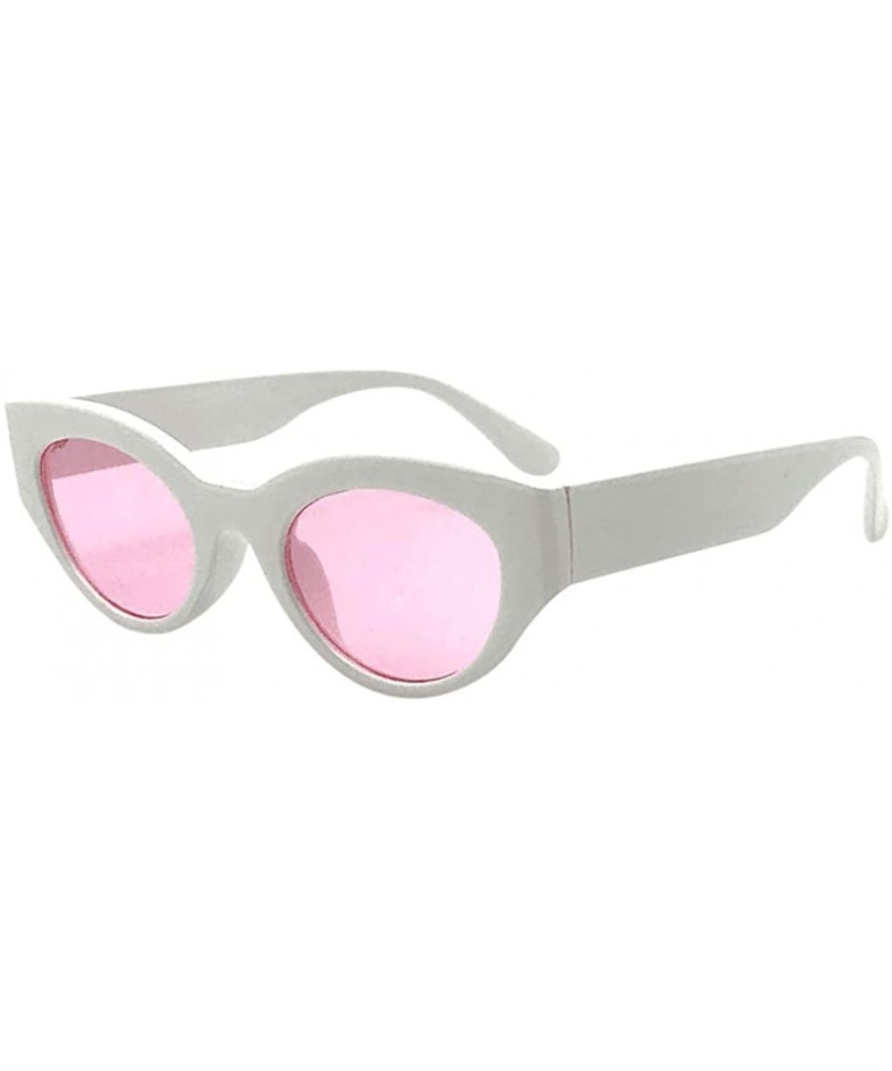 Unisex Retro Vintage Clout Goggles Sunglasses Rapper Oval Shades Grunge Glasses - I - C218D4E4T8I $5.31 Goggle