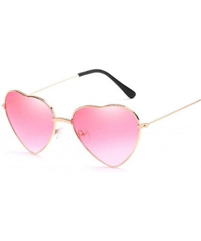 Retro Cat Eye Heart Sunglasses Women Metal Frame Mirror UV400 Sun Glasses Female Brand Designer Vintage - C2198U8RH4A $8.42 C...