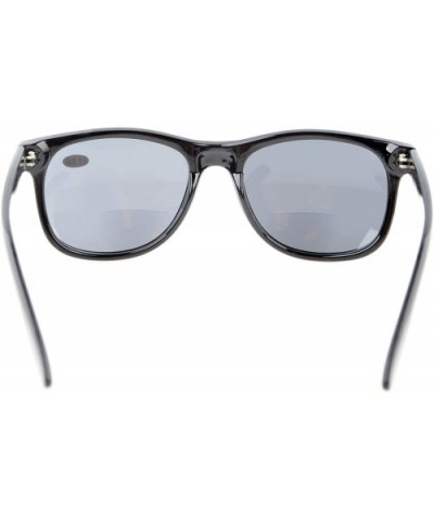 Classic Bifocal Sunglasses Men Women Black Frame - Black - C018U9EGL7G $5.12 Square