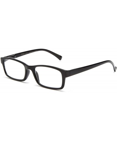 Newbee Fashion Squared Reading Glasses - Black - CE11PTMXC97 $6.36 Oversized