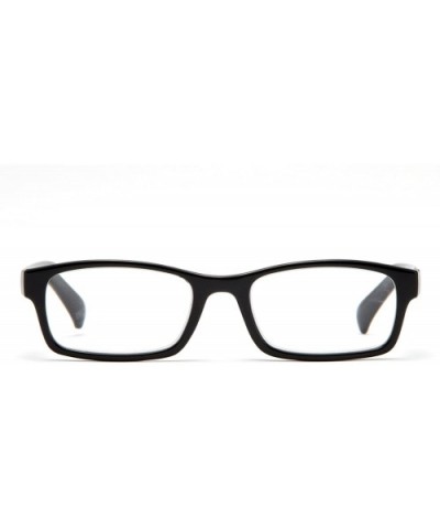 Newbee Fashion Squared Reading Glasses - Black - CE11PTMXC97 $6.36 Oversized