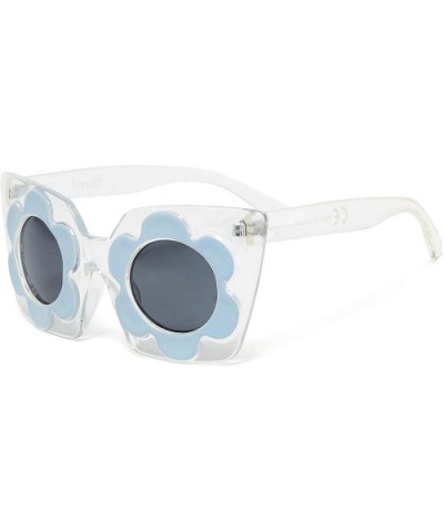 Women's Novelty Non-Polarized Sunglasses - Cat Eye Daisy - CG198HZ299X $13.20 Round