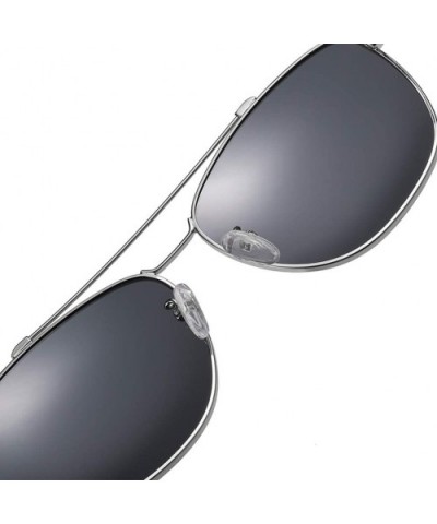 Polarized Sunglasses of Women's Antiglare Anti-ultraviolet Fishing Driving Glasses Round Metal Frame - Blue - CB18WENCKGA $24...