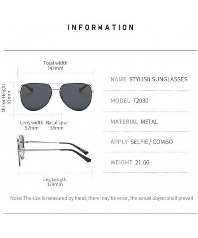 Men's Polarized Sunglasses 100% UV Protection Fashion Glasses (Color 1002) - 1002 - CP199ANCZKO $24.66 Shield