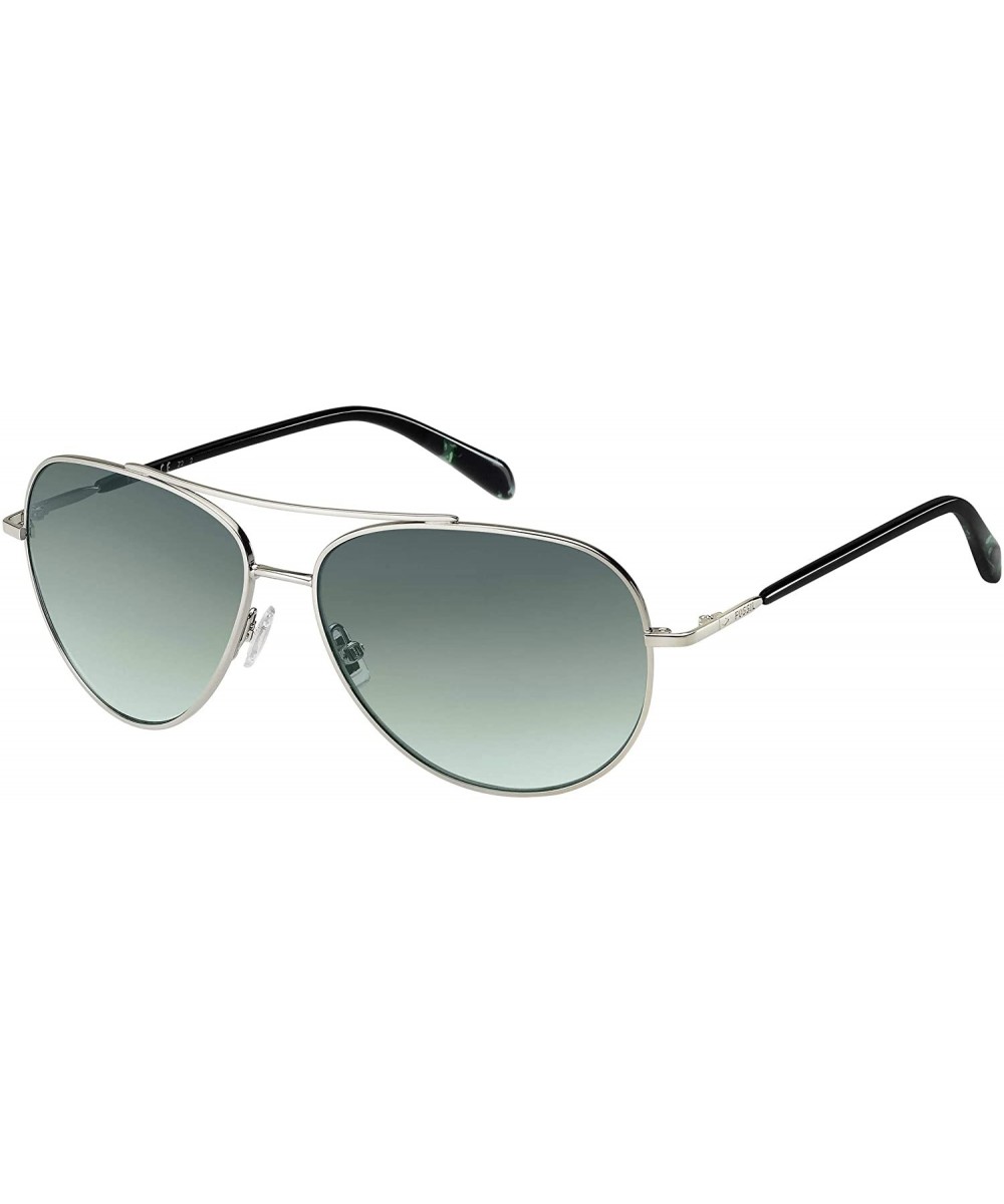 Ladies Aviator Sunglasses FOS3089 - Silver - C218UQR00YO $38.65 Aviator