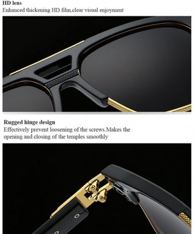 Square Semi Rimless UV400 Shades Full Glare Eye Protect Unisex Sunglasses - Silver - CA18CXK7R46 $16.41 Square