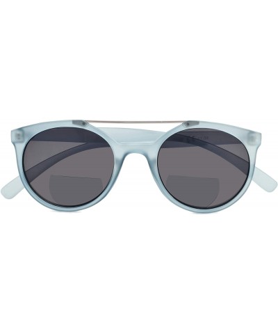 Plastic Bifocal Reading Sunglasses Round Style For Women - Blue - CQ18R96TWTW $9.41 Round