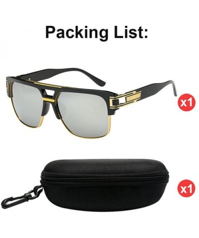 Square Semi Rimless UV400 Shades Full Glare Eye Protect Unisex Sunglasses - Silver - CA18CXK7R46 $16.41 Square