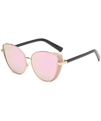 Classic Cat Eye Sunglasses Women Retro Sun Glasses Shades Female Luxury Designer UV400 Sunglass - Pink Gold Pink - CQ198GDK2U...