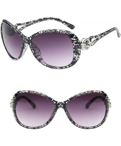 2019 Classic Gradient Sunglasses Women Brand Designer Vintage Oversized Sun Glasses UV400 - Black2 - CT18WD3MCLS $8.92 Oversized
