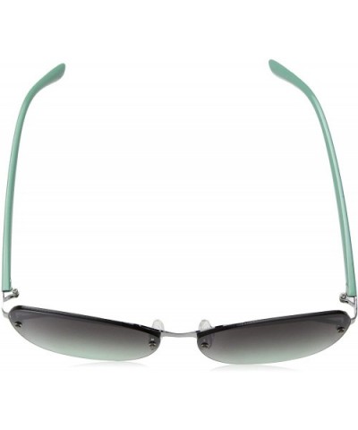 Women's R3273 Rimless Cat-Eye Sunglasses with Metal Bridge - Enamel Arms & 100% UV Protection - 60 mm - C018O30IT8A $26.59 Oval