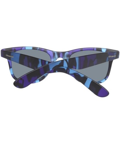 Pld6009/S/M Rectangular Sunglasses - Blue Camou/Gray Polarized - CE127P971YD $38.68 Wayfarer