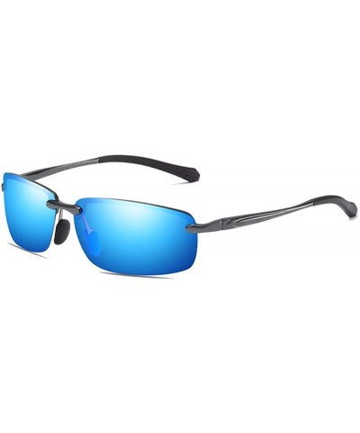 Men's Aluminum Magnesium Polarizing Sunglasses Outdoor Sports Cycling Mirror Driving Sunglasses - E - CJ18QO3WROE $28.71 Aviator