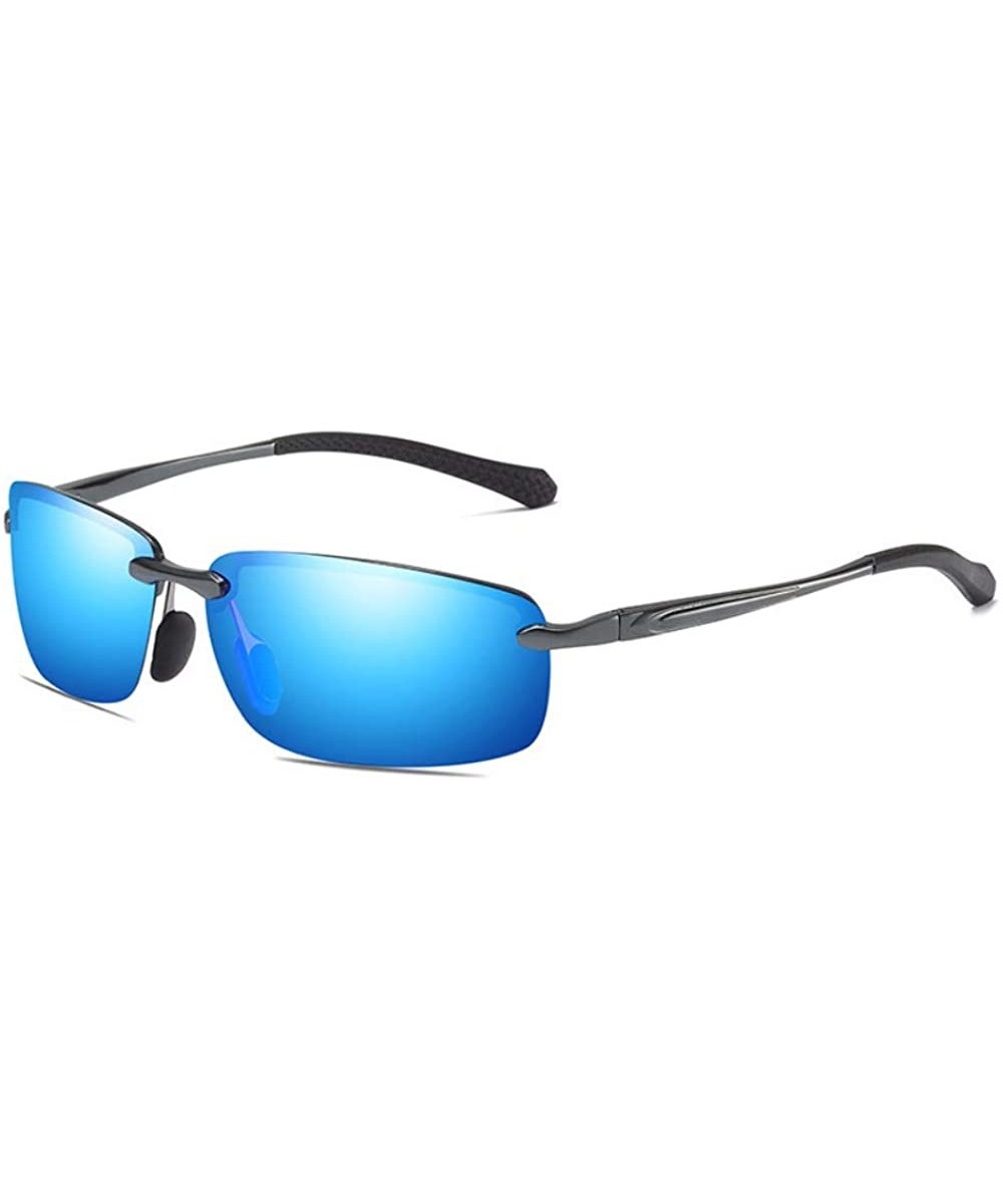 Men's Aluminum Magnesium Polarizing Sunglasses Outdoor Sports Cycling Mirror Driving Sunglasses - E - CJ18QO3WROE $28.71 Aviator