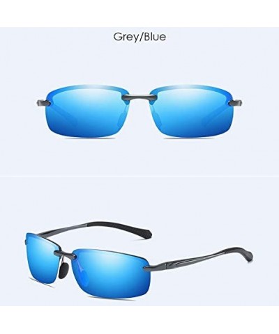 Men's Aluminum Magnesium Polarizing Sunglasses Outdoor Sports Cycling Mirror Driving Sunglasses - E - CJ18QO3WROE $28.71 Aviator