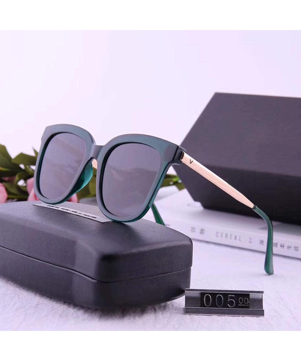 Polarized Sunglasses Men's and Women's Sunglasses Fashion Retro Square Polarized Sunglasses - CL18X8X4X9E $36.78 Square