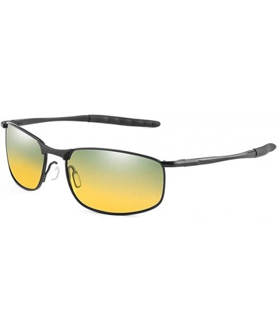 Men Polarized Sunglasses Photochromism Sun Glasses Male Classic Square Driving Goggles UV400 - CP199KUGD9D $11.16 Square