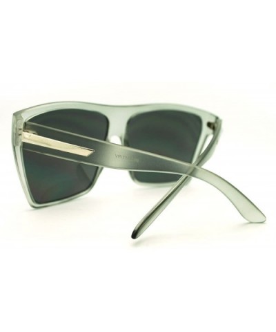 Super Oversized Square Sunglasses Sporty Retro Fashion - Gray (Gold Mirror) - CA185YMARG7 $9.12 Square