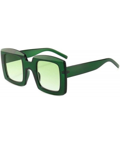 Punk Oversized Square Sunglasses Women Luxury Large Frame Red Green Sun Glasses FeVintage Shades Eyewear UV400 - CI199CE2DGD ...