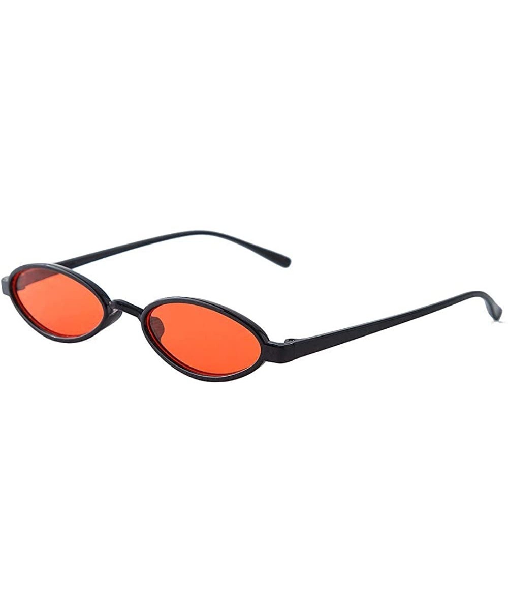 Women Fashion Unisex Oval Shades Sunglasses Integrated UV Glasses - D - CZ18TLXOQ8Y $3.10 Wrap