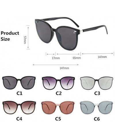 Big Cat Eye Sunglasses Women Men Sunglasses Ladies Metal YV400 Lens Eyeglasses - C6 - CT198UR9INY $8.53 Cat Eye