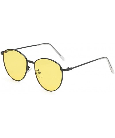 Frame Semi Rimless Sunglasses Women Men Retro Sun Glasses (Style C) - C4196IHQTRG $6.94 Rimless