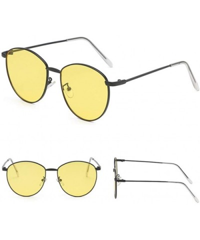 Frame Semi Rimless Sunglasses Women Men Retro Sun Glasses (Style C) - C4196IHQTRG $6.94 Rimless