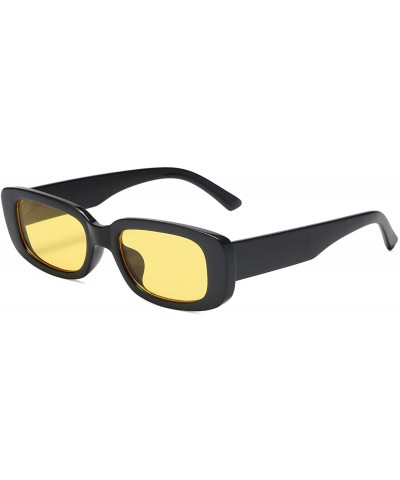 Rectangular Sunglasses for men UV Protection Small Wide Retro Frame Fashion Shades 90's Vintage Escape - CU198DLCGWG $7.76 Sq...
