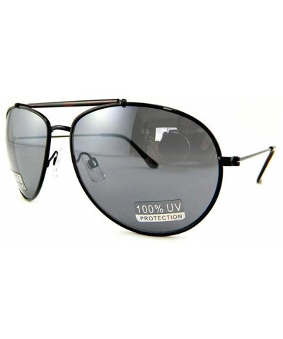 New Promotional Budget Teardrop Metal Aviator Sunglasses - Black - CP11F4FODG5 $4.90 Aviator