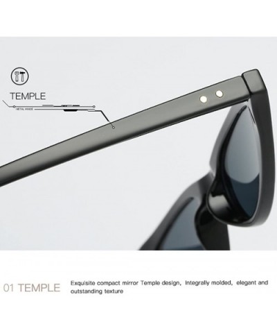 Sunglasses For Women Metal Hinges Small Cat Eye Frame Sun Glasses K0578 - Black - CX18CEHRHSC $5.90 Cat Eye