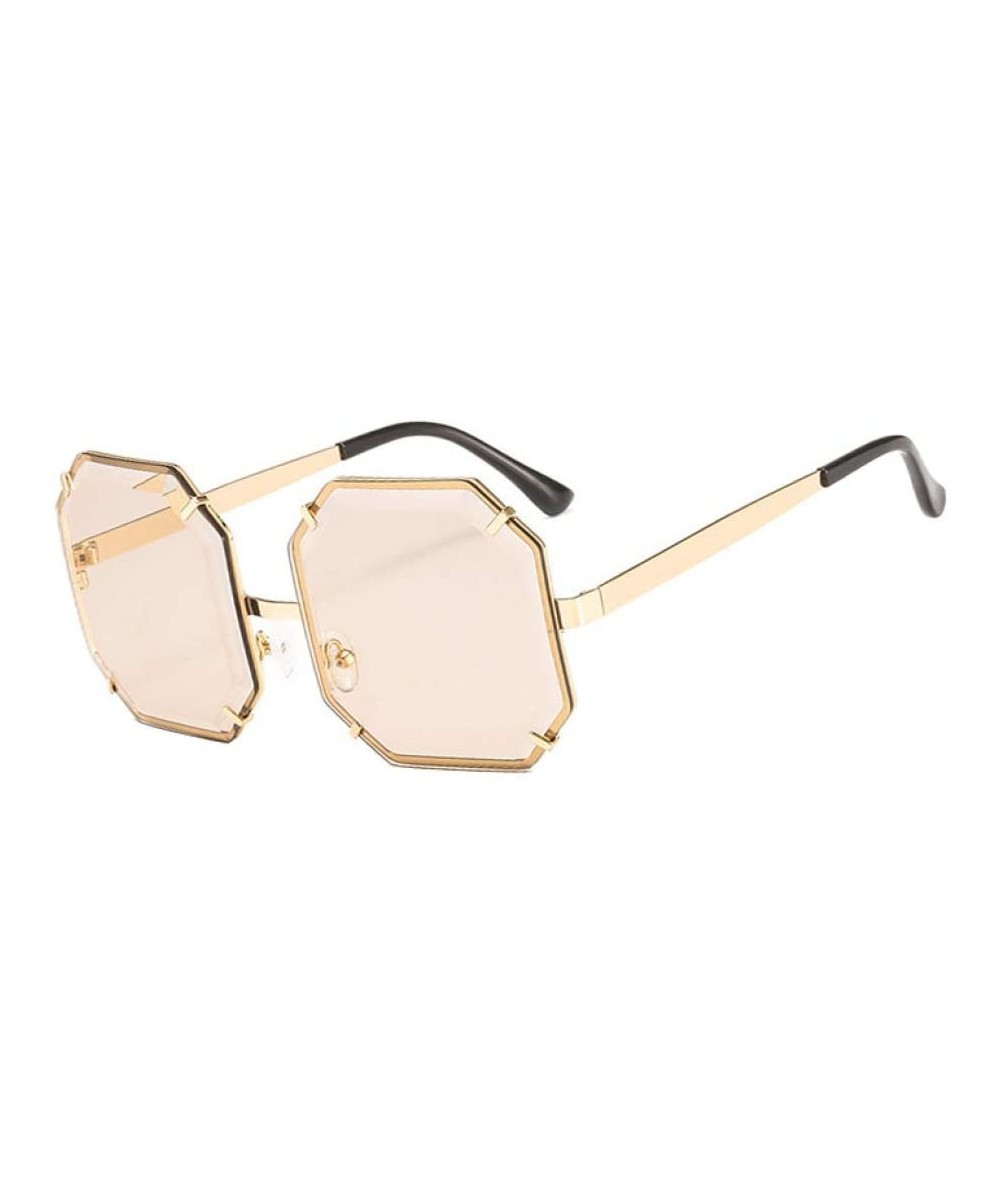 Ladies Retro Square Sunglasses Men and Women Gradient Sunglasses UV400 Glasses - C5 - CS18U45RX9U $21.06 Square