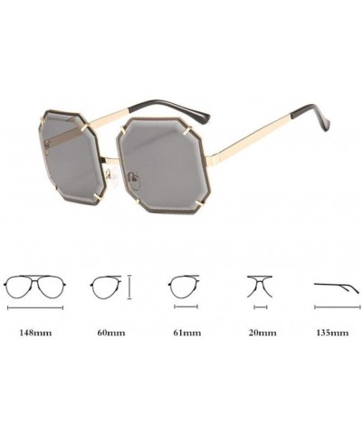 Ladies Retro Square Sunglasses Men and Women Gradient Sunglasses UV400 Glasses - C5 - CS18U45RX9U $21.06 Square