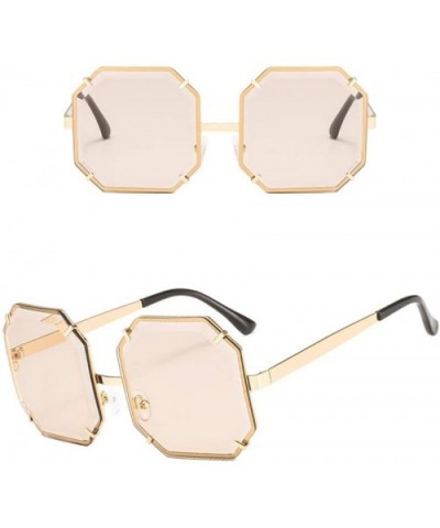 Ladies Retro Square Sunglasses Men and Women Gradient Sunglasses UV400 Glasses - C5 - CS18U45RX9U $21.06 Square