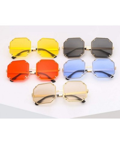 Ladies Retro Square Sunglasses Men and Women Gradient Sunglasses UV400 Glasses - C5 - CS18U45RX9U $21.06 Square