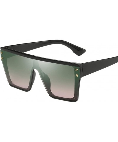 Oversized Square Frame Stylish Sunglasses for Men Women UV Pretection Eyewear Sun Glasses - C - CE18X6I80RH $7.19 Square