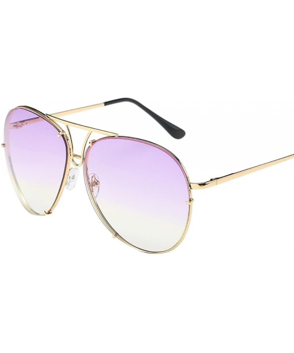 Aviator Sunglasses - Women Man Military Style Sunglasses Oversized Mirrored Flat Classic Sunglasses (I) - I - CO18DSA02UU $5....