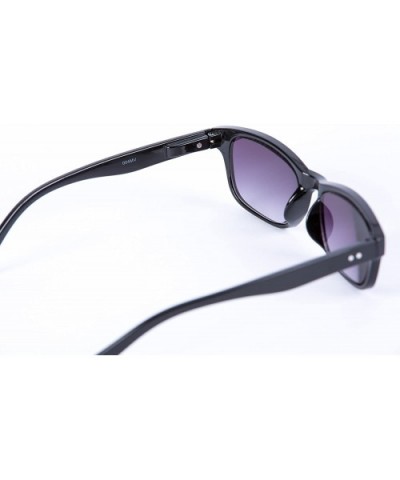 The Intellect" Reading Sunglasses - Unisex Full Lens Sun Readers (non bifocal) - Black - CQ1256T7FYZ $9.03 Rectangular