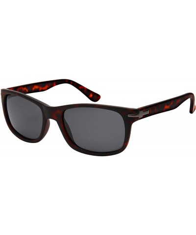 Vintage Horn Rim Square Polarized Sunglasses for Women Men Fishing Sunglass 1414-P - CC18MD3OQRW $7.61 Wayfarer