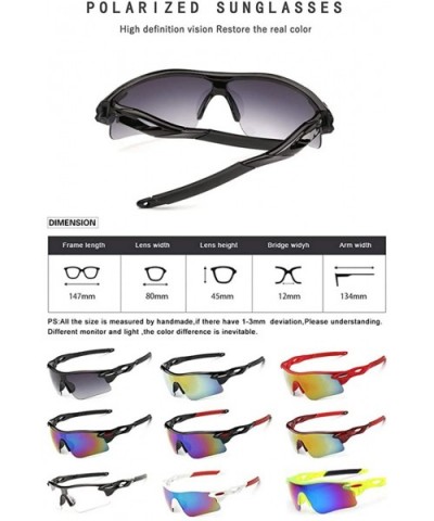 Sports Sunglasses Polarized- UV400 Protection Glasses for Man Outdoors Fishing Cycling Golf Running Driving - C218R4IXRE6 $7....
